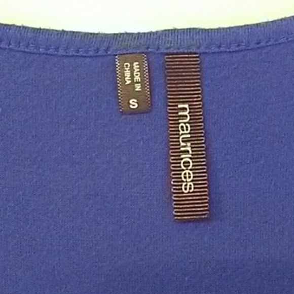 💋2/$14 Maurice's Royal Blue Ruched Dressy Tank Top - Picture 5 of 5